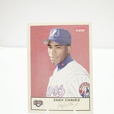 2005 Fleer Endy Chavez Card #179 Washington Nationals Expos MiLB Baseball OF