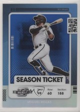 2021 Panini Contenders Season Ticket Optic Blue Prizm 51/99 Miguel Rojas #64 0cv