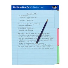 File Folder Notepad Pack of 36 9.5 x 12.5 Inch Notebook Organizer Folders 369