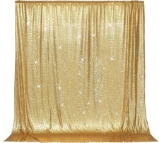 Gold Sequin Backdrop 6x6ft High-Density 3mm Sparkly Photo Backgroun