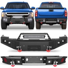 For 2007-2013 Chevy Silverado 1500 Front Or Rear Bumper Wwinch Plate Led Light