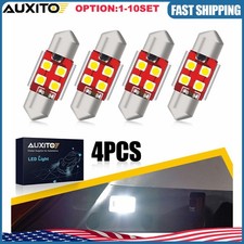 Canbus 31mm Festoon De3175 Led Mapdome Interior Light Bulbs 6000k White 4-40x