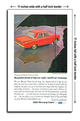 1962 Mercury Comet 4 Door Sedan Latin American Ad - 11x17 Poster