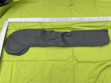 SCRAP PIECE SAMPLE COWHIDE GENUINE REAL SOFT Dark GREY LEATHER SUEDE MATERIAL 26