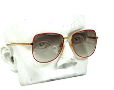 VTG 1980s Logo Paris SUNGLASSES Luxury METAL Art Deco Gold SHADES NOS