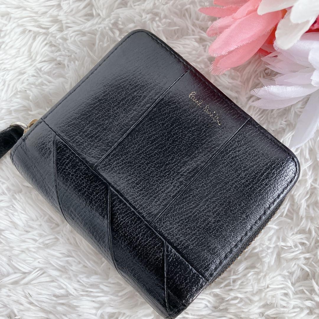 Paul Smith Angle Stripe Patchwork Leather Wallet … - image 2