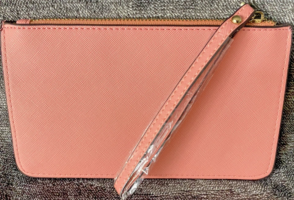 Cartera sin asas Kate Spade New York rosa para mujer de cuero elegante Foto 4 de 4