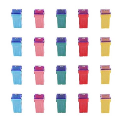 Jcase Box Sicherungskit 20 Stück Mini Autosicherung 20A 30A 40A 50A 60A Assor...