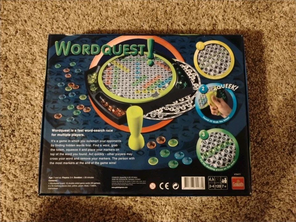 WordSearch! Juego de búsqueda de palabras Goliat ortografía juego de mesa familia buscar una palabra Foto 2 de 4
