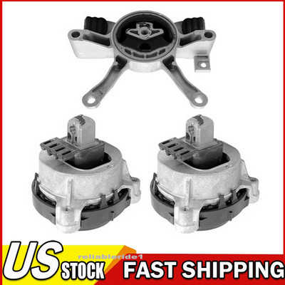 Front Engine Mounts & Rear Auto Trans Mount 3PCS Set For BWM X3 24-19 2.0L; RWD