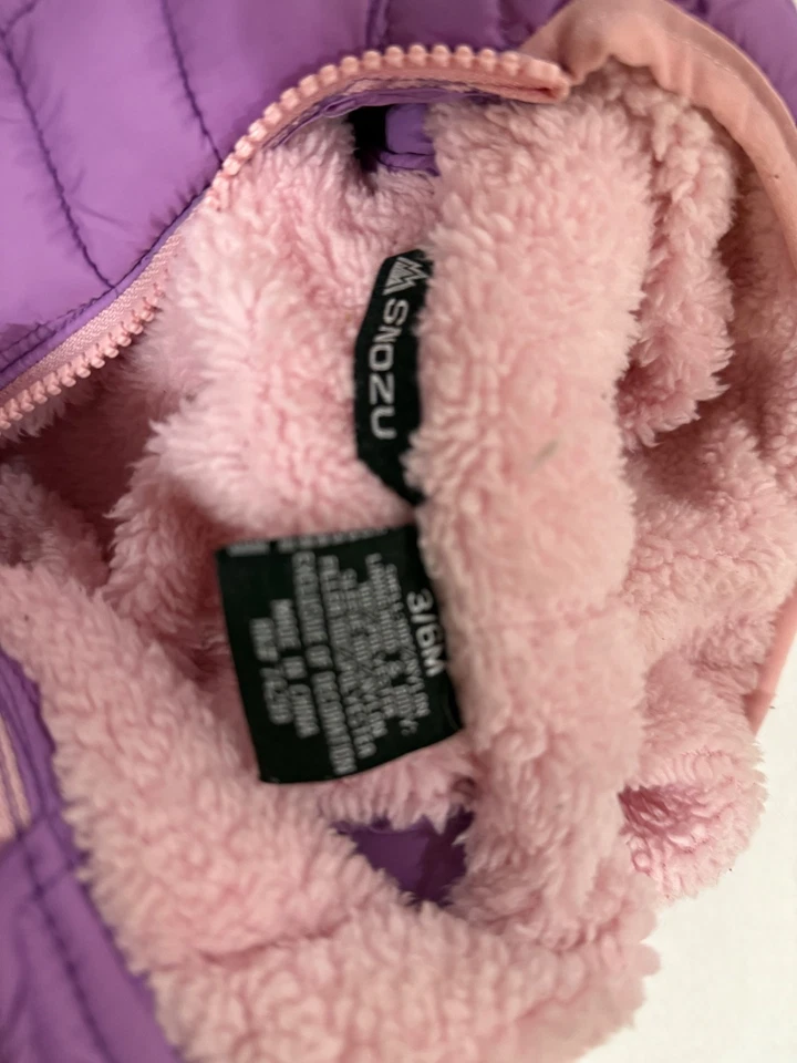 morado y lavanda snowzu cálido invierno bebé traje de nieve 3-6 meses buen estado  Foto 4 de 4