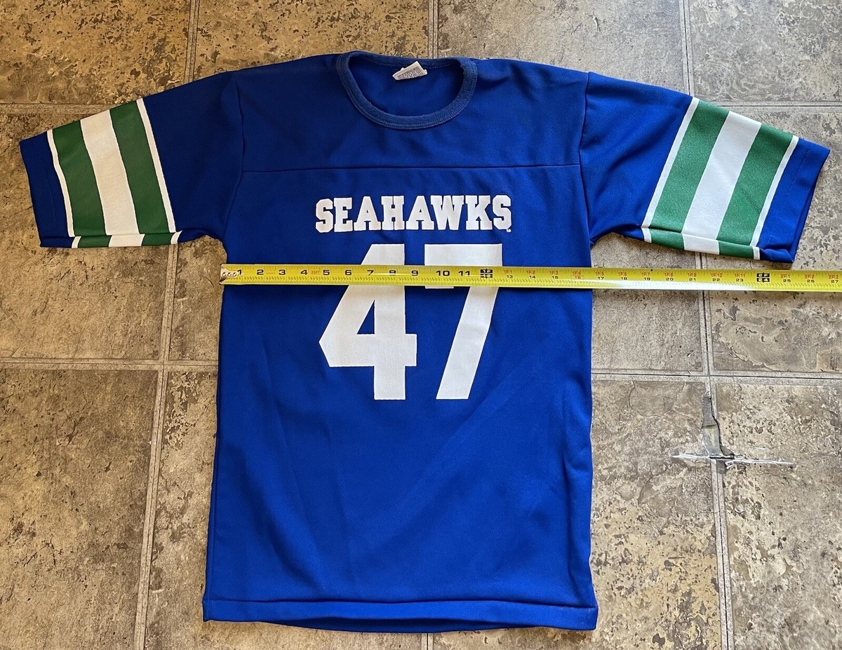 Vintage 80s Rawlings NFL Seattle Seahawks Jersey #47 Youth XL | eBay