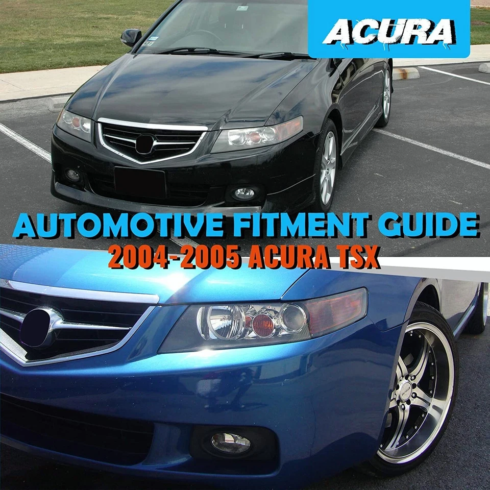 Kit de luces antiniebla de conducción para Acura TSX 2004-2005 estilo OE lente transparente Foto 2 de 4