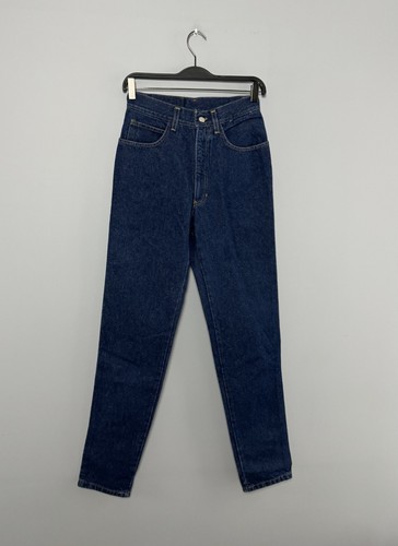 Pantalones de mezclilla elásticos Fendi Roma FF vintage para mujer azul marino logotipo IT 41 - Imagen 3 de 8
