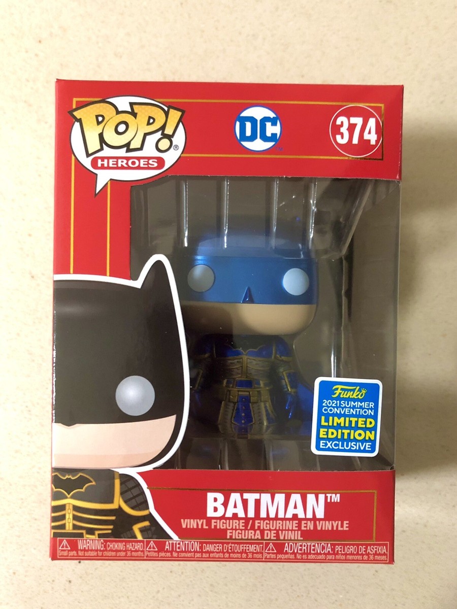 Funko Pop! DC HEROES Metallic Blue Batman #374 Imperial