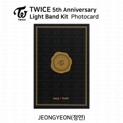 TWICE 5th Anniversary Light Band Kit Photocard Nayeon Sana Momo