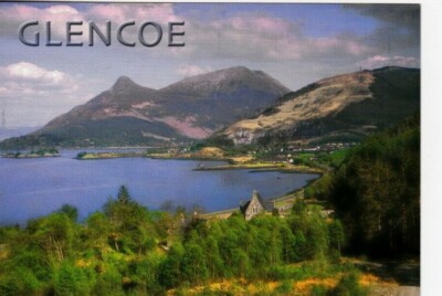 SCHOTTLAND - DER PAP VON GLENCOE & LOCH LEVEN FARBIGE POSTKARTE