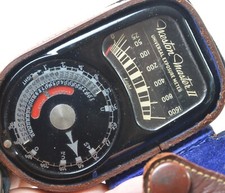 Weston Master II Universal Exposure Meter Model 735 w/ Original Leather Case