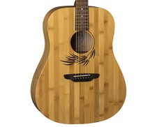Luna Woodland Bamboo Dreadnought Acoustic Guitar - Satin Natural - Used