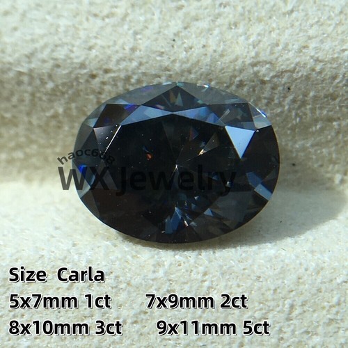 Various shapes Loose Moissanite Stone Grey Color GRA Certificate Real jewelry - Picture 5 of 38