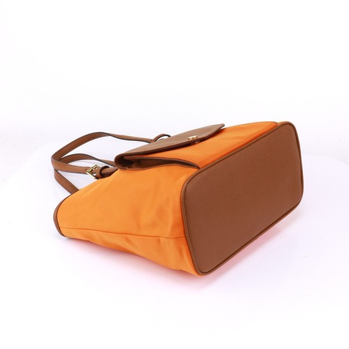 NWT Michael Kors Nylon Travel Tote Tangerine Orange - Picture 7 of 12
