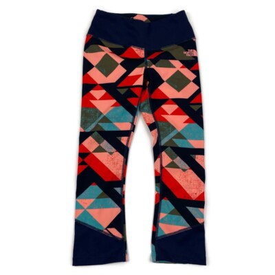 The North Face Women's XS Pulse Cropped Multicolor Geometric FlashDry