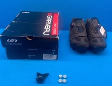 Louis Garneau Granite II X-Comfort Zone Size-6 Black Cycling Shoes 1487275-020