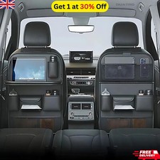 Car Back Seat Multi-Pocket Travel Storage Organizer Foldable Tray Cup All in one