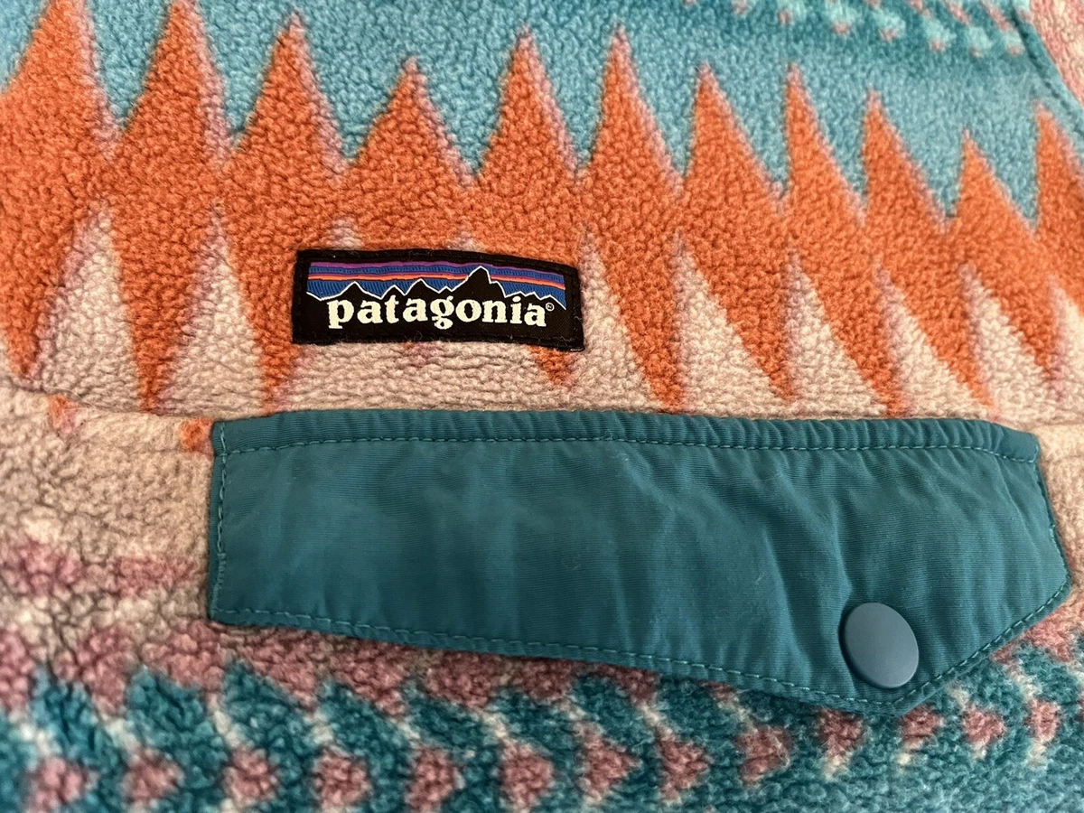 Patagonia Synchilla Fleece Sweater Aztec Tribal Laughing Waters Size Small