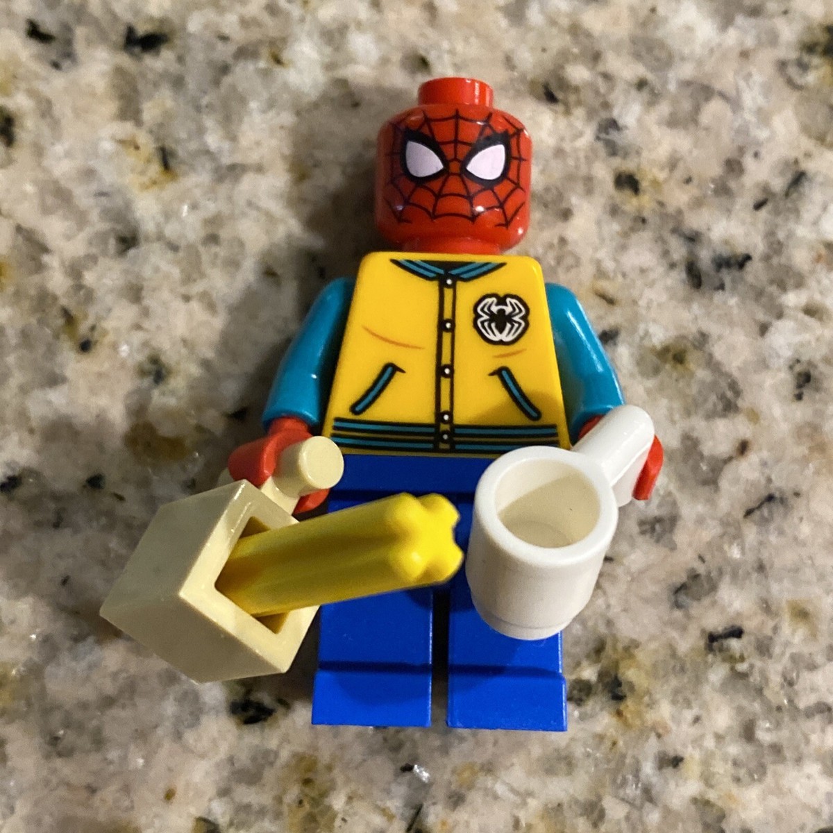 Spider-Man Letter Jacket LEGO Minifigure 2021 Marvel Advent