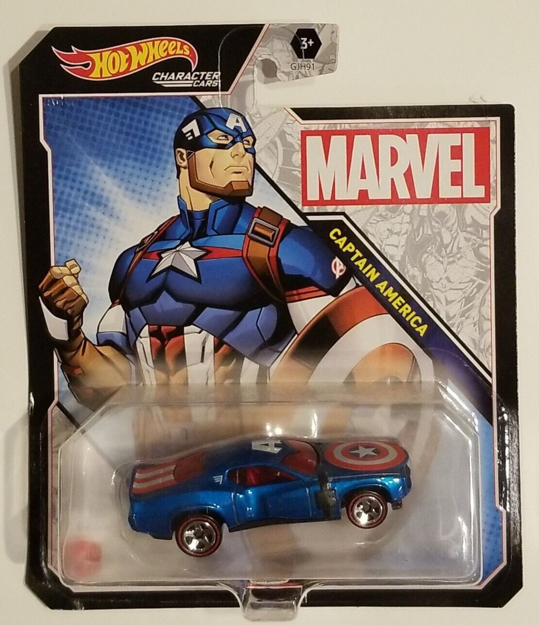 2020 Hot Wheels Marvel Character Cars Captain America (new)