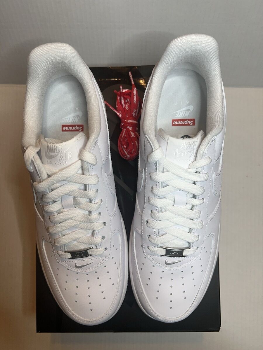 Supreme Nike Air Force 1 One Low White AF1 US Size 10 Extra Supreme Nike Air Force 1 One Low White AF1 US Size 10 Extra