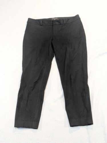 Banana Republic Sloan Fit Crop Pants Black Size 6 Mid Rise 32x25 Party Cocktail