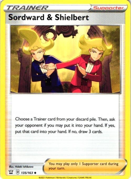 2021 Pokemon Card 135/163 Sordward & Shielbert