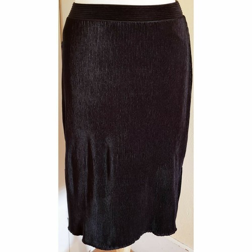 Ann Taylor Pencil Skirt Sz 2 Black Micro Pleated Work Career S Small