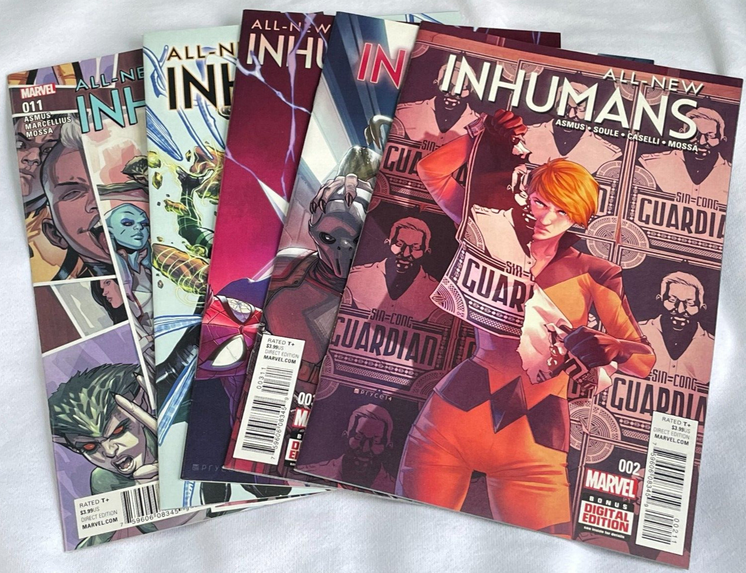 Marvel Comics ALL NEW INHUMANS 5 BOOK LOT # 2 3 6 10 11 CRYSTAL VF/NM 2015