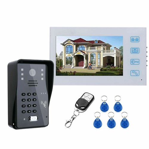 7" Video Intercom Doorbell With RFID Password Camera+Wireless Remote Access+Card - Picture 2 of 10