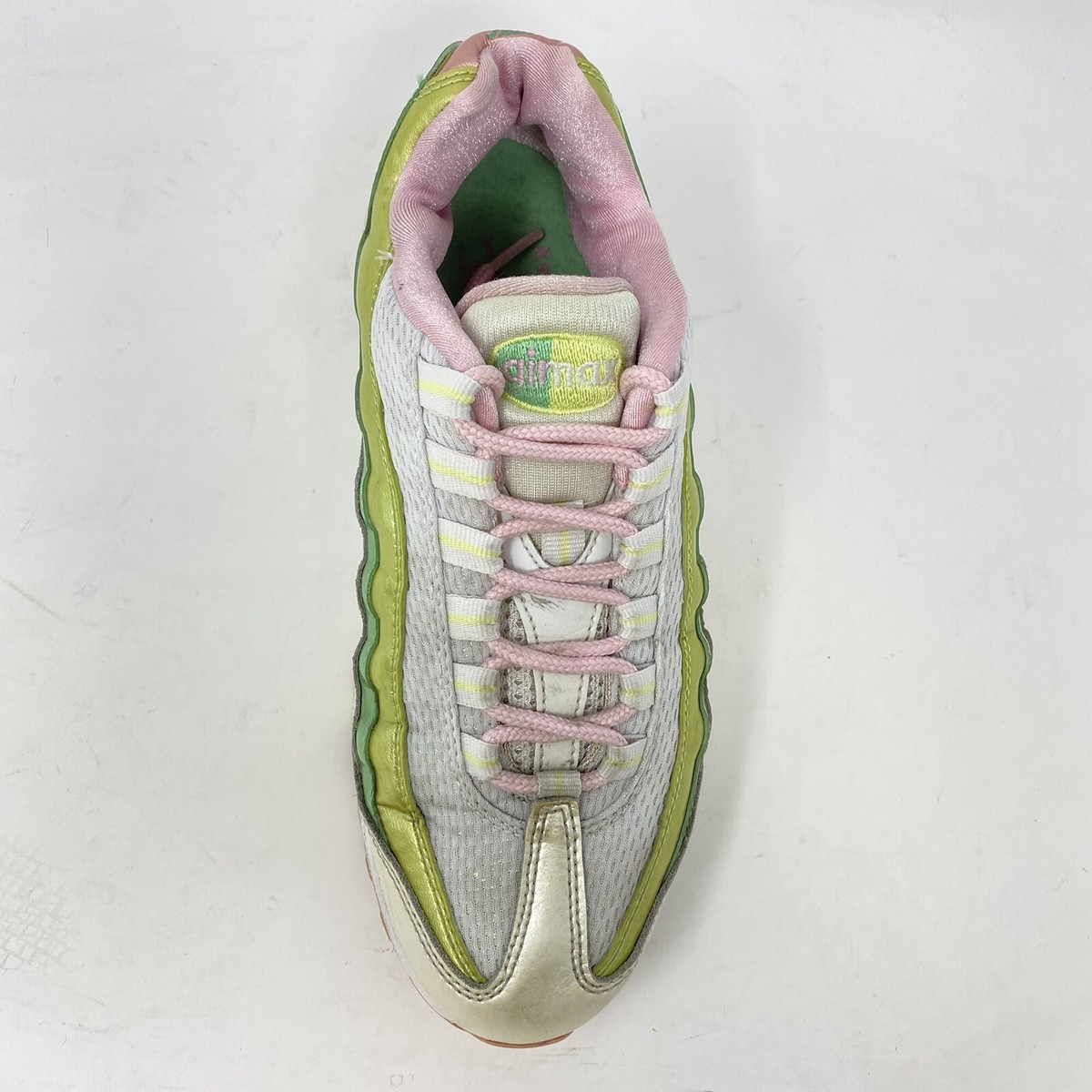 Nike Air Max 95 Youth Sz 5.5 = Womens Sz 7 M Lime Pink Shoes