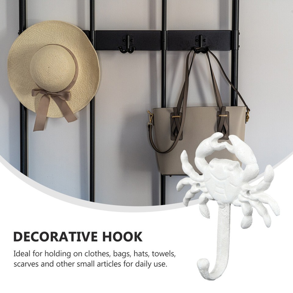 3 Pcs Closet Hooks Office Hooks Seaside Wall Hooks Decorative Wall