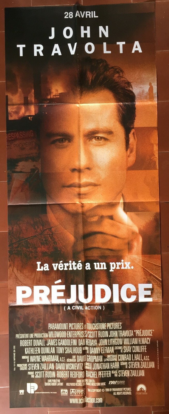 Locandina originale film A Civil Action (1998) - Regia di Steven Zaillian