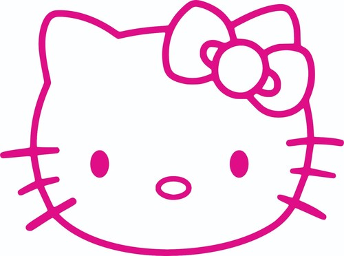 5 x hello kitty vinyl decal sticker pink decorative y2k - Picture 2 of 2