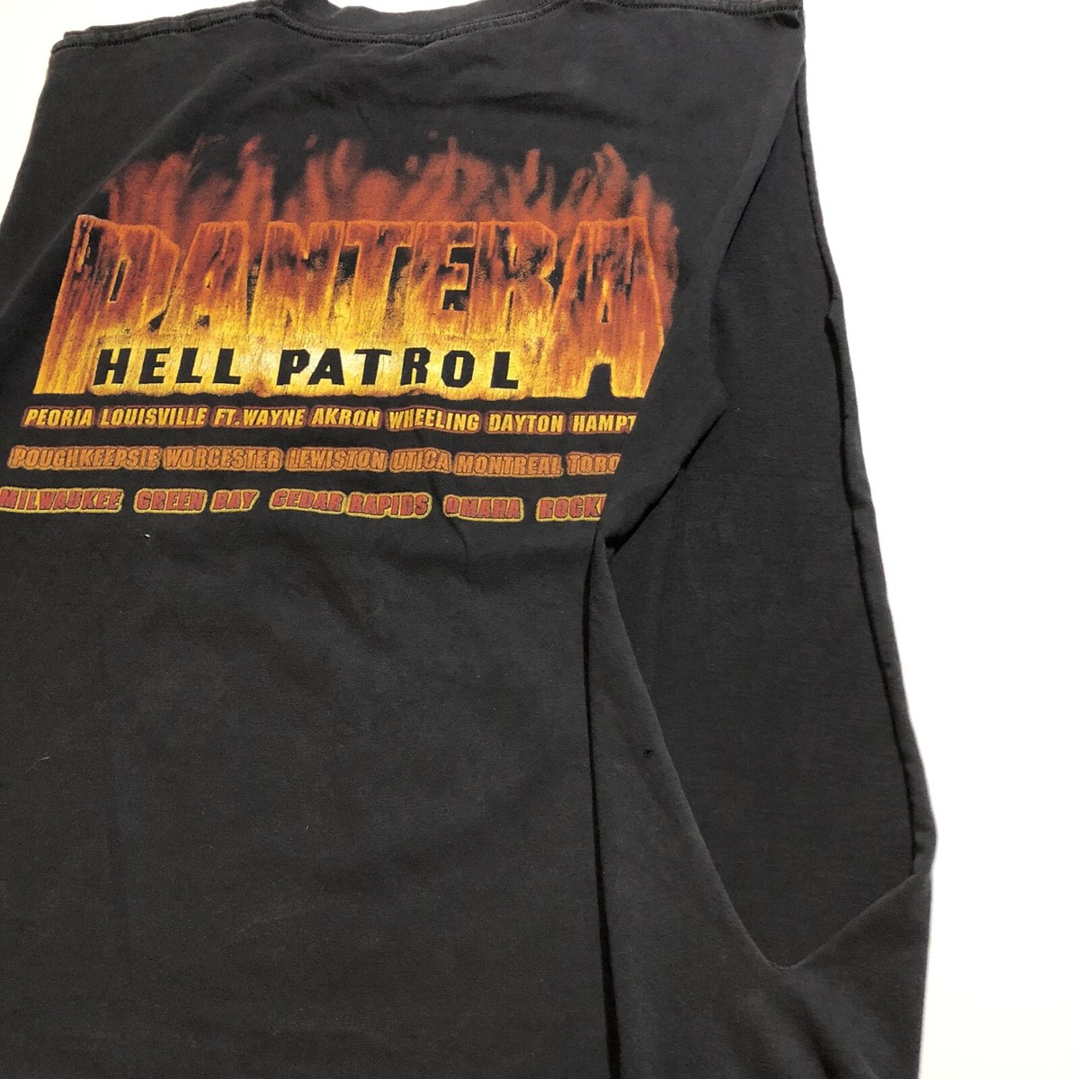 【激レア】ヴィンテージ PANTERA HELL PATROL Tシャツ Vintage Rare Pantera Hell Patrol Chopped Sleeveless Shirt