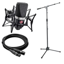 Neumann Tlm 102 Bk Studio Set With Ea 4 Shockmount - Black Performer Pak