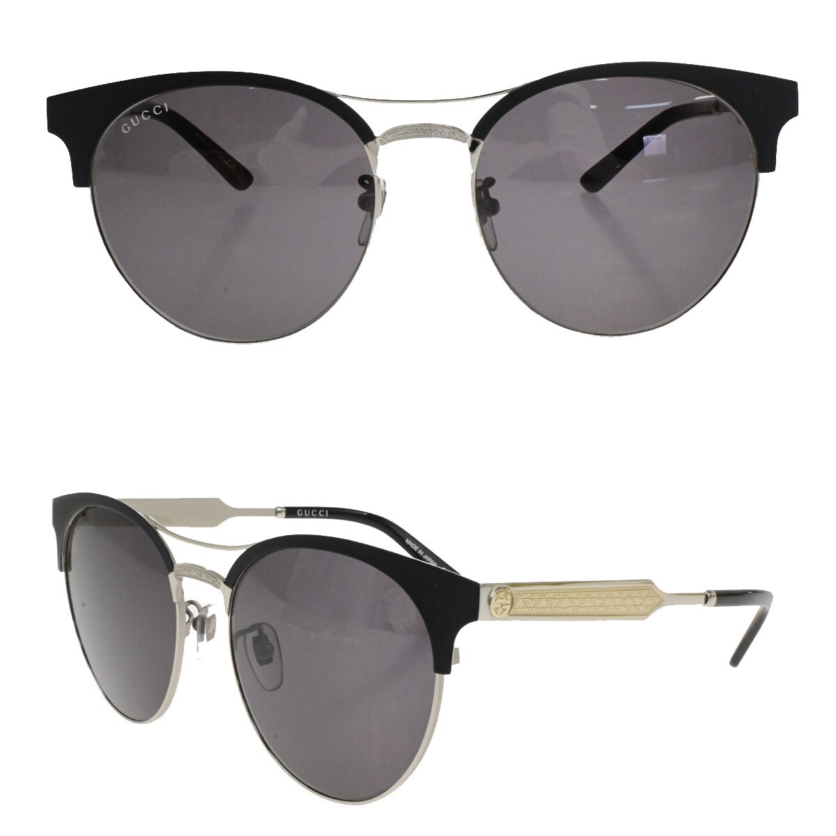 GUCCI GG0075SK サングラス GUCCI GG Logo Asian Model Sunglasses Eye Were Plastic Metal