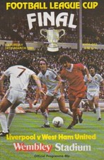 LIVERPOOL v WEST HAM LEAGUE CUP FINAL 1981 PROGRAMME