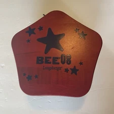 Longaberger 2008 Bee Basket, WoodCrafts Lid, Liner, Protector, & Bee Tie-On