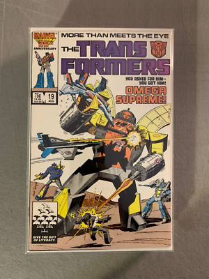 THE TRANSFORMERS #19 NM MARVEL VOL. 1 COPPER AGE KEY 1ST OMEGA SUPREME