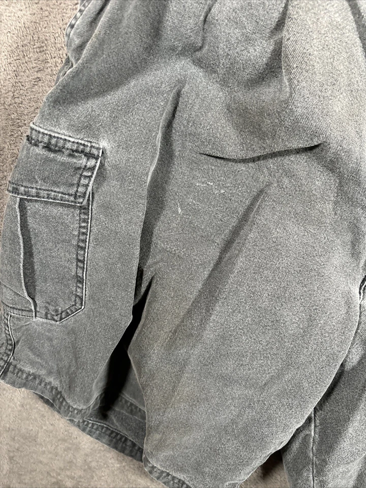 Pantalones Cortos Carga Bill Blass DE COLECCIÓN Para Hombres 40 Gris Desteñido Envejecido Sueltos Calce Relajado Foto 3 de 4