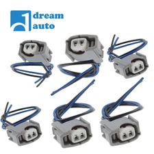 Pack of 6 Fuel Injector Plug Pigtail Connection for Toyota Camry 02-17