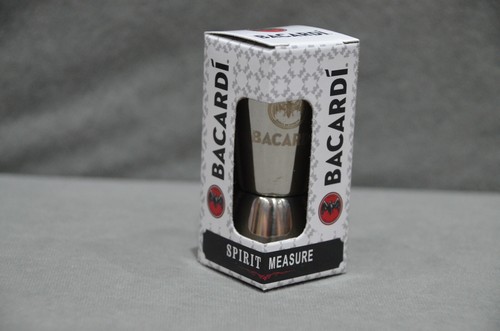 Caja de acero inoxidable Spirit Measure Double Jigger Bacardí Cuba Libre de 25 ml y 50 ml - Imagen 2 de 10